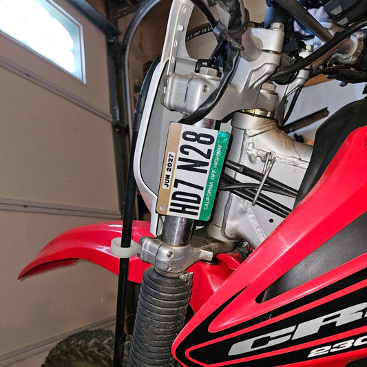 Dirt bike OHV sticker plate for front forks