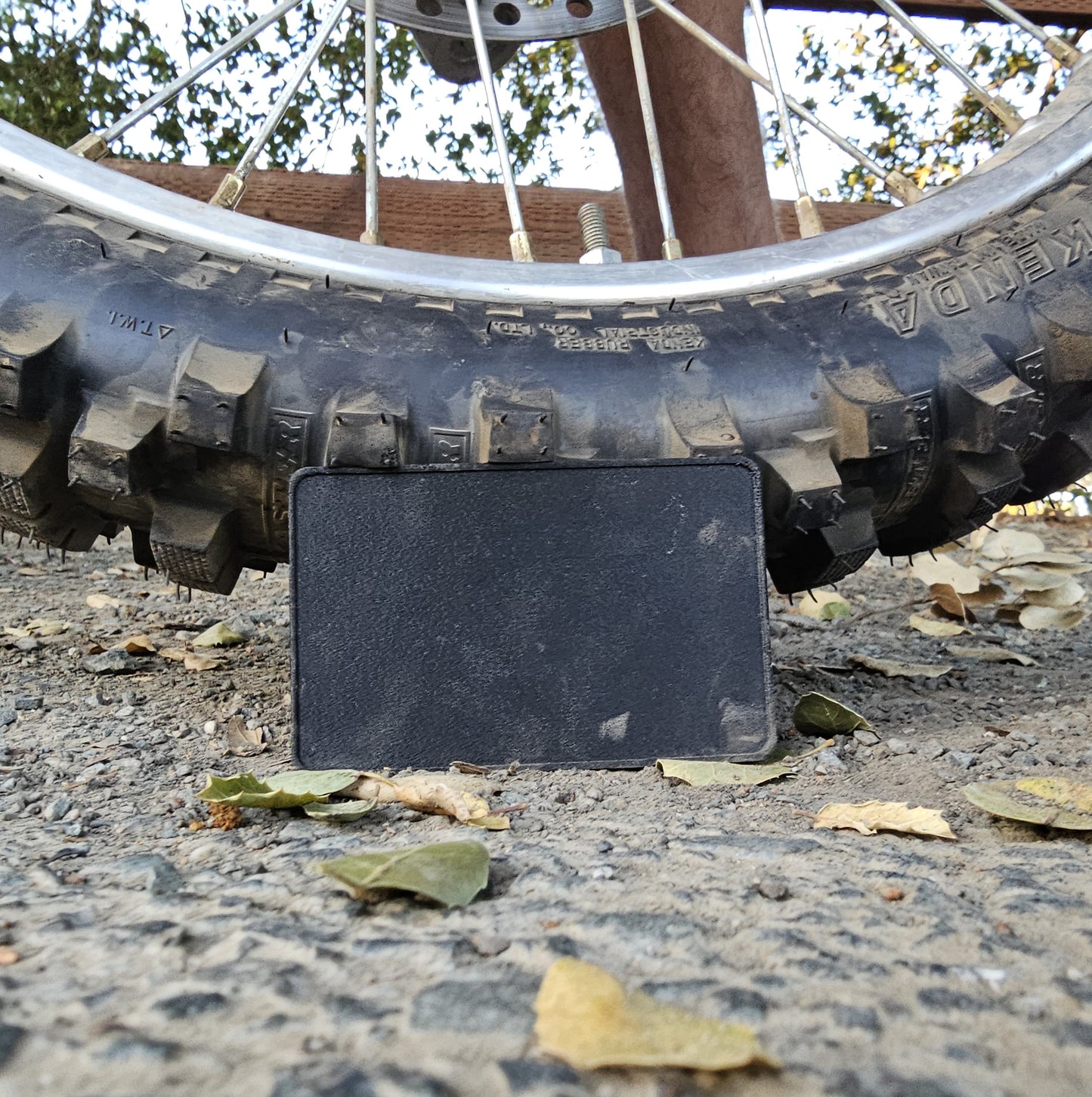 Dirt bike OHV sticker plate for front forks